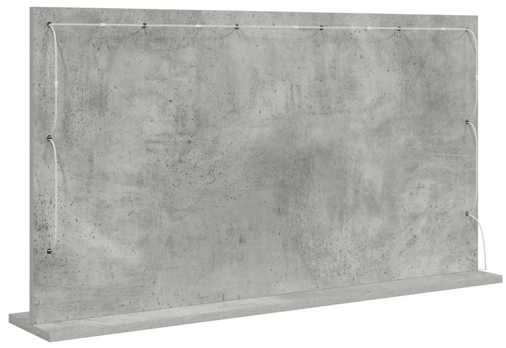 pipere tükör Beton szürke 100 x 55 x 18 cm Tükör Pipere tükör