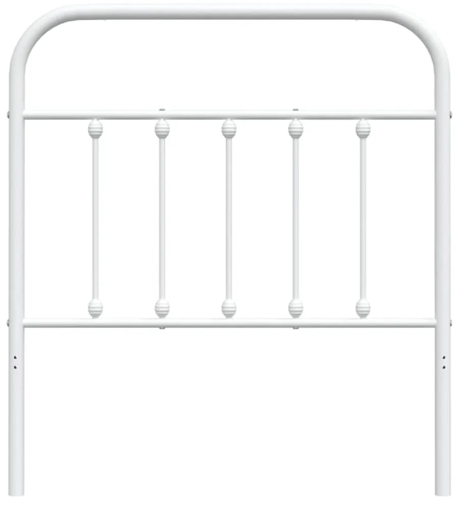 fehér fém fejtámla 80 cm