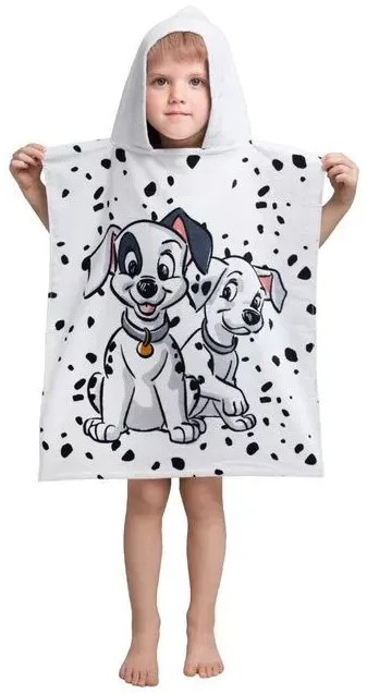 Disney 101 Kiskutya White strand törölköző poncsó 50x115cm