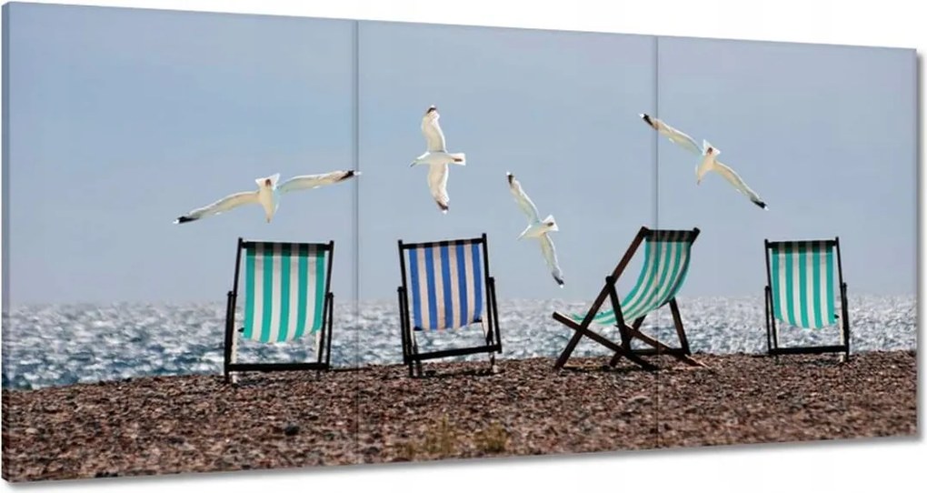 Festmények 120x60 A tengerparton