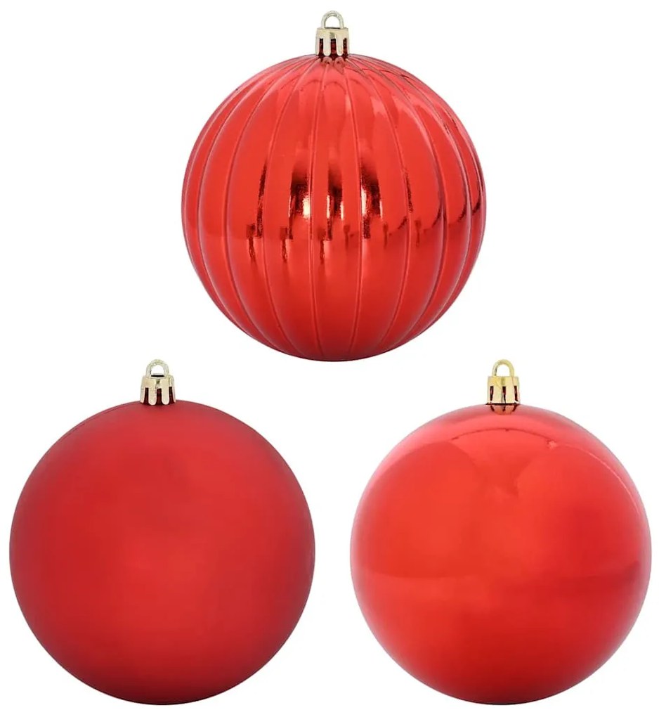 Karácsonyi Díszgömb Készlet 15 pcs Piros