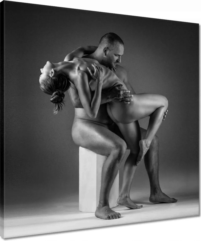 Vászonkép 50x50 Akt Pár Meztelen emberek