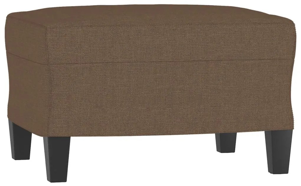 vidaXL barna szövet kanapéfotel lábtartóval 60 cm