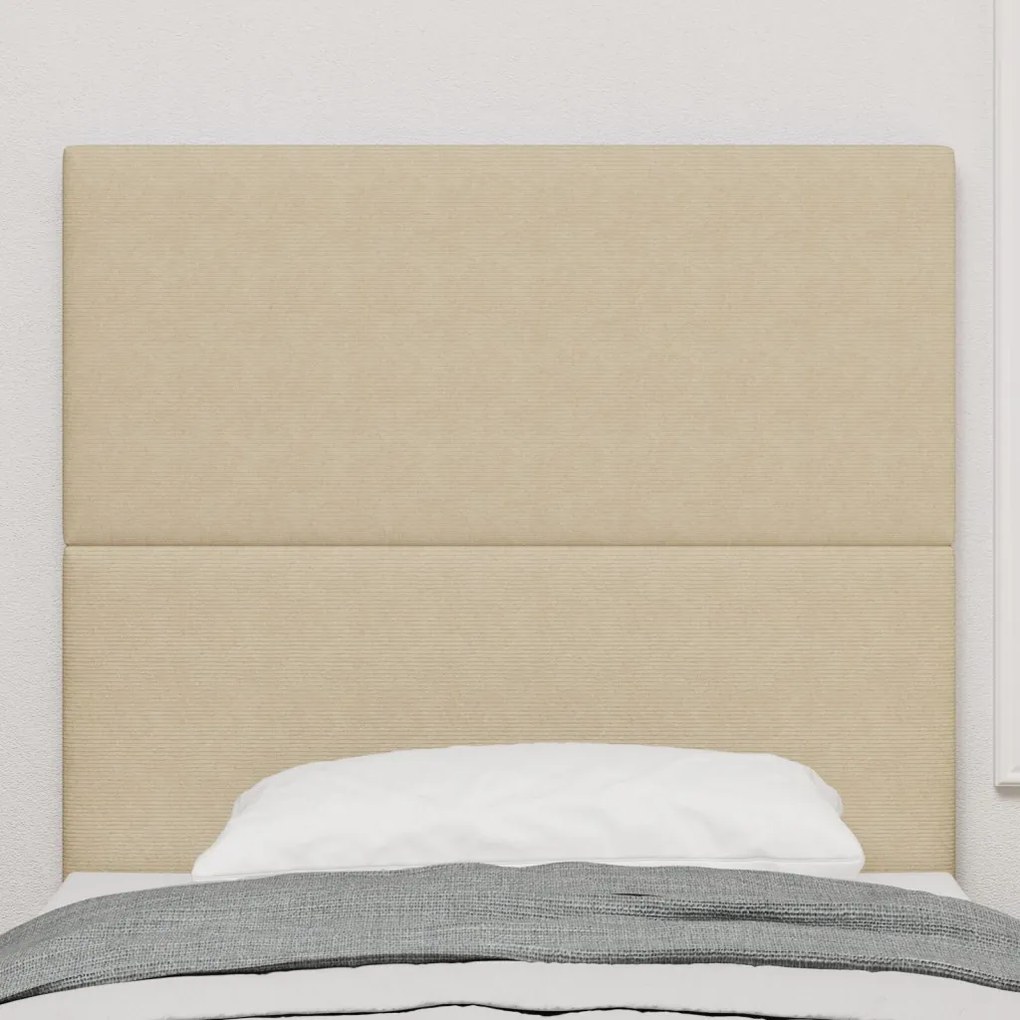 Fejtámla Egyszerű Dizájn Világos Zöld Szürke 100 cm Corduroy Szövet