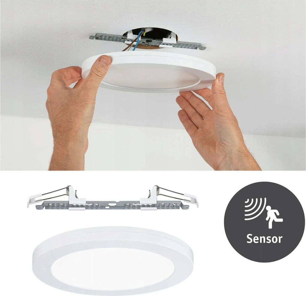 Paulmann Cover-it Led süllyesztett lámpa szenzorral 225 mm, 16,5 W, 4000 K fehér