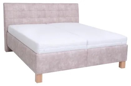 Kárpitozott ágy matraccal és tárolóhellyel VIOLET 180x200 cm bézs