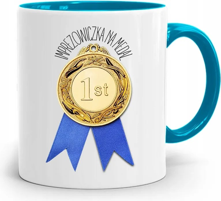 Bulizóknak Kék Bögre nyomott mintával, fényképpel