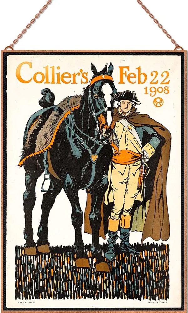 Edward Penfield-Collier&#039;s February üvegkép, falikép