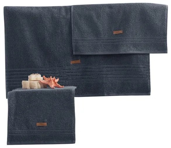 Törölköző Szett (3 db) Wellness - Antracit