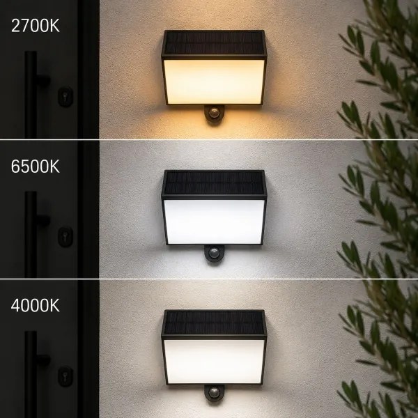 Brilliant - LED napelemes fali lámpa SIERRA LED/6W/3,7V 2000 mAh IP54 fekete