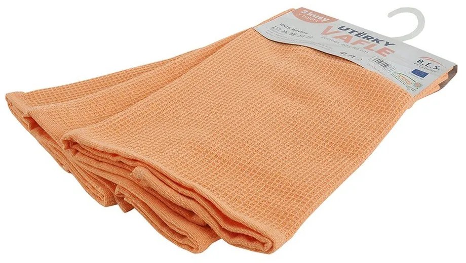 Pamut konyharuha szett 3 db-os 40x60 cm Wafle – B.E.S.