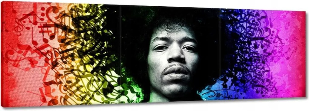 Vászonkép 60x20 Szivárvány Hendrix