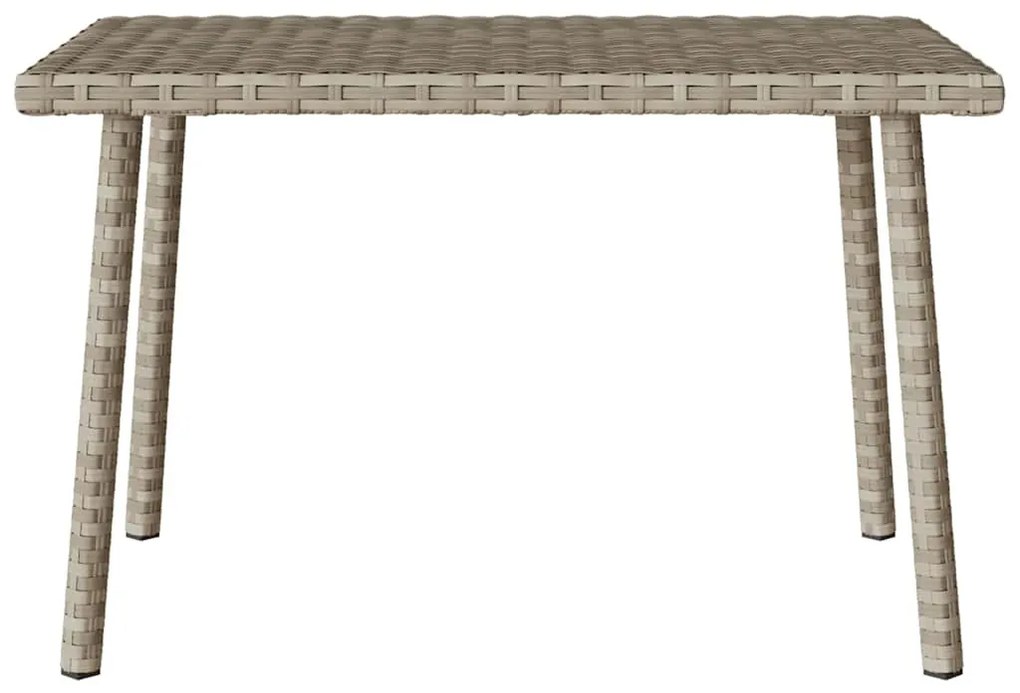 téglalap polyrattan kerti dohányzóasztal 60x40x37cm