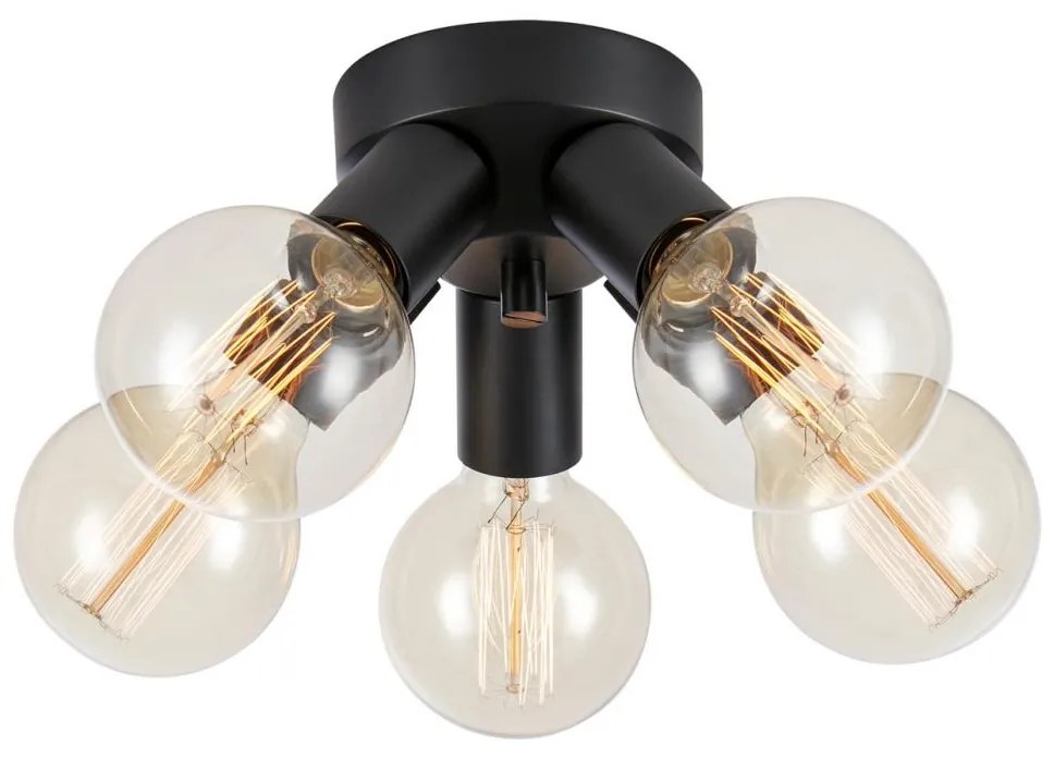 Markslöjd 108552 - Mennyezeti lámpa MAZZO 5xE27/40W/230V fekete