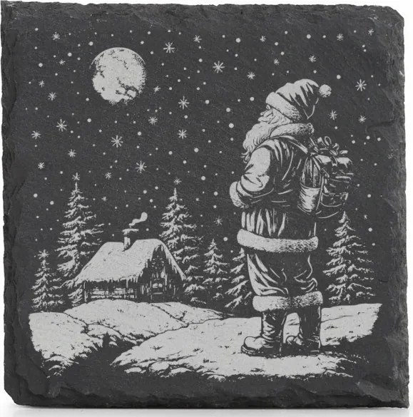 Kő alátét bögre x4 Karácsony Mikulás Karácsony Hó Karácsony