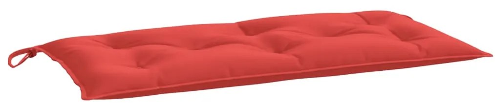2 db piros oxford szövet kerti padpárna 100 x 50 x 7 cm