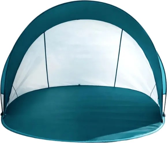 Összehajtható strand sátor SUNSHADE 190x120 cm, sötétkék/fehér