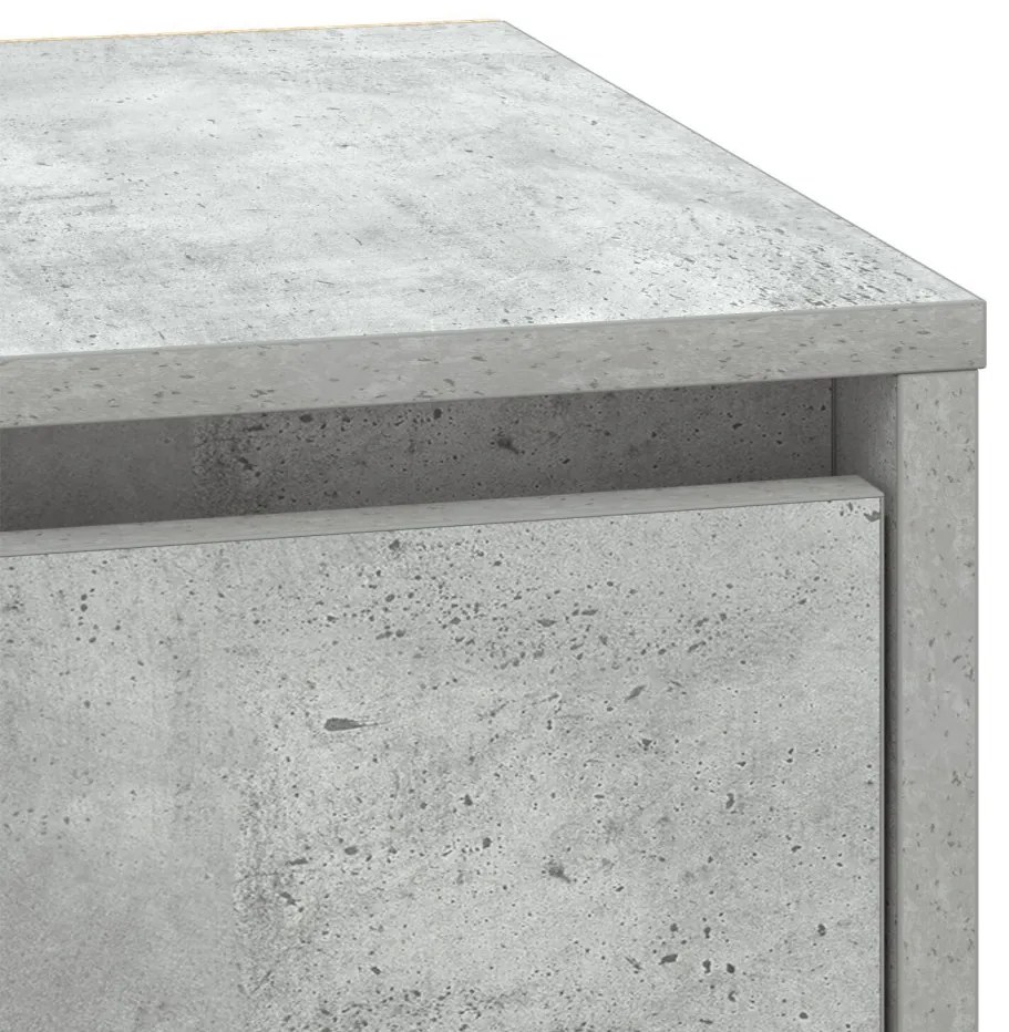 éjjeli szekrény LED világítással szürke beton 39x34,5x50 cm