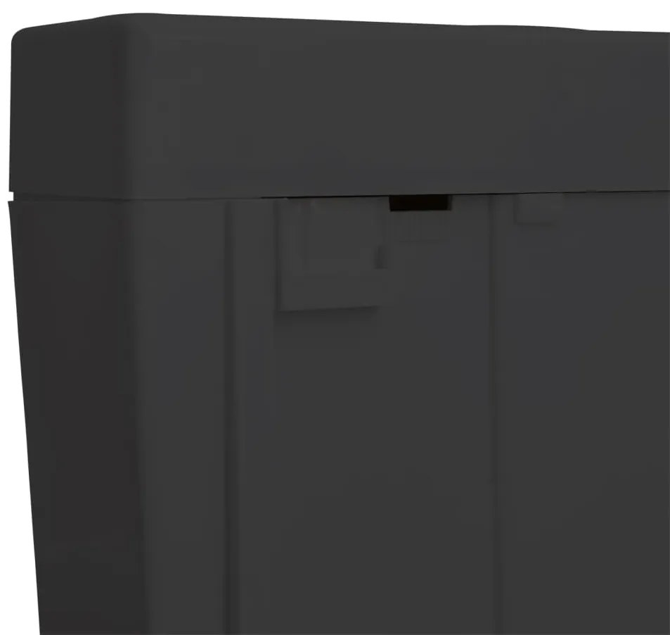 Fekete WC-tartály alsó vízbemenettel 3/6 liter