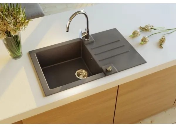 ALVEUS 1090942 - Mosogató ROCK 78x48 cm gránit/fekete