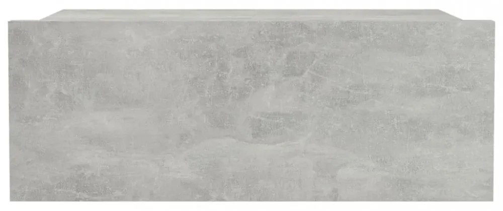 2 db betonszürke szerelt fa függő éjjeliszekrény 40x30x15 cm