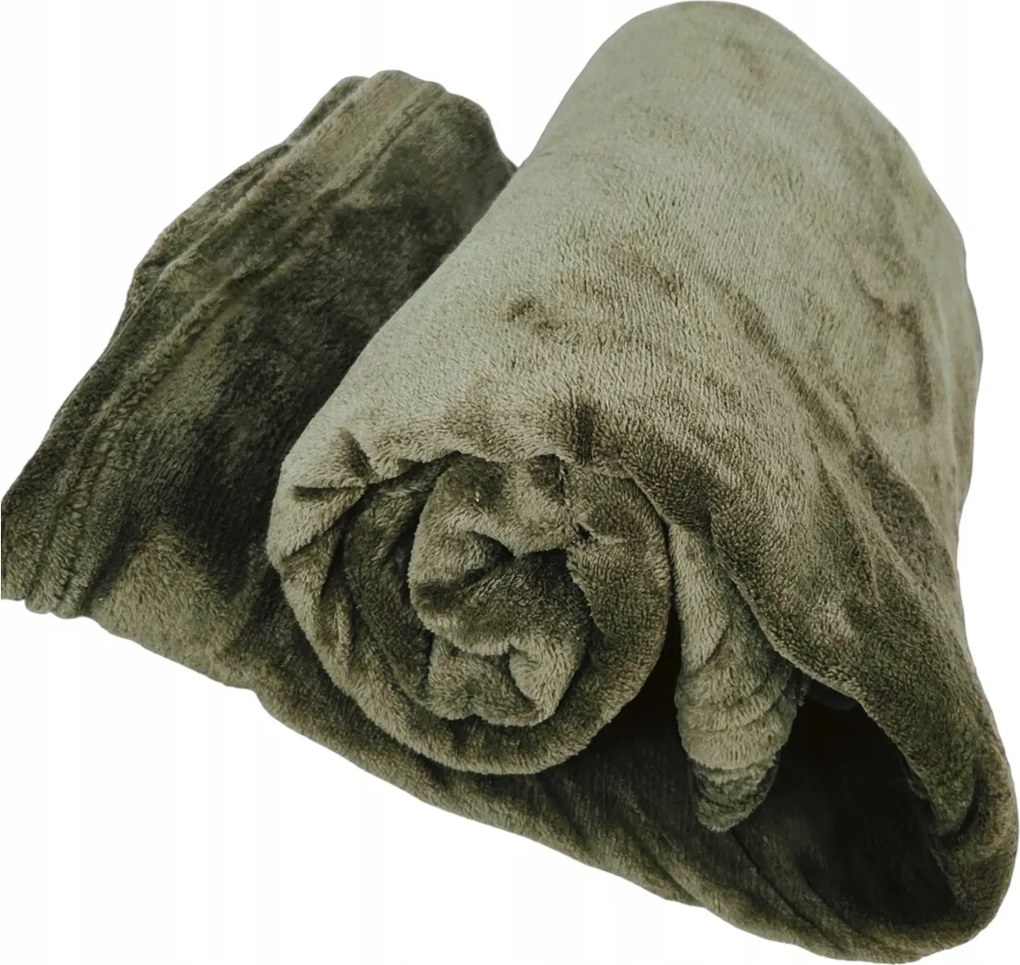 Zöld Polár Takaró Ágytakaró Puha Flanel Fotel 140x200cm