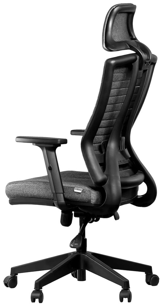 Ello ergonómikus szövet irodai forgószék deréktámasszal, fejtámasszal