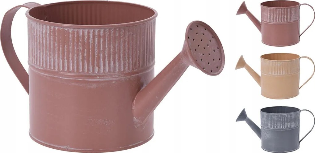 díszes virágcserép 13x12cm Konev fém színkeverék