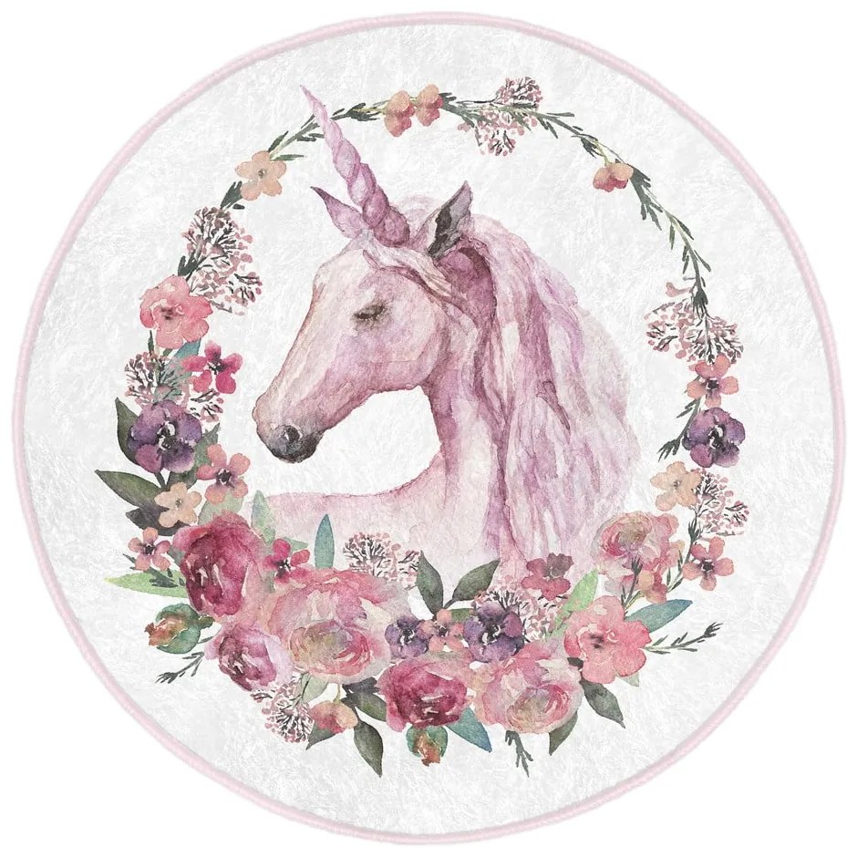 Rózsaszín gyerek szőnyeg ø 100 cm Comfort – Mila Home