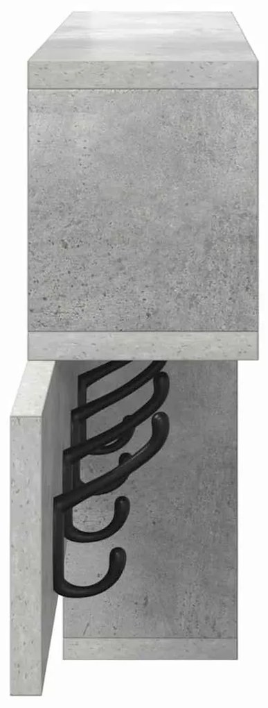 Fali Kabáthorog Beton szürke 100 x 12 x 43.5 cm Faanyag