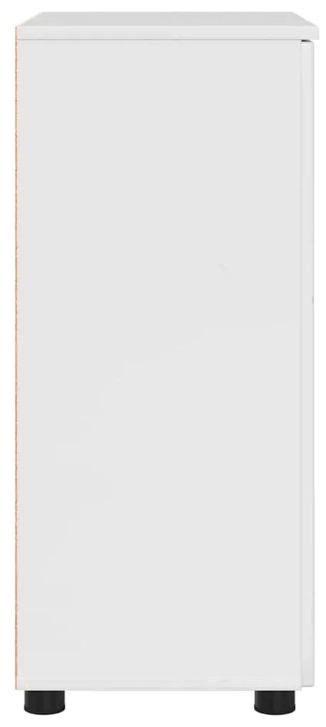 Fürdőszoba Székény Magasfényű fehér 60 x 35 x 80 cm Faanyag