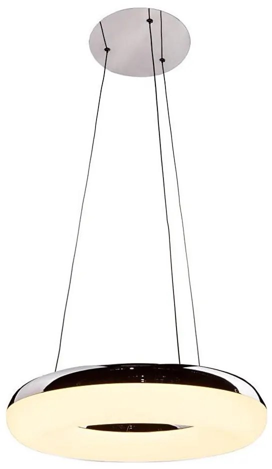 LED Csillár zsinóron LED/40W/230V 3000K átm. 40 cm fényezett króm