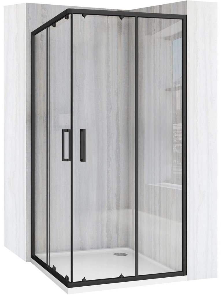 Zuhanykabin Rea City 90x90 Black