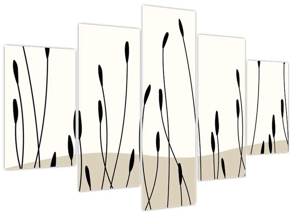 Kép - Grafikus rét N⁰3 (150x105 cm)