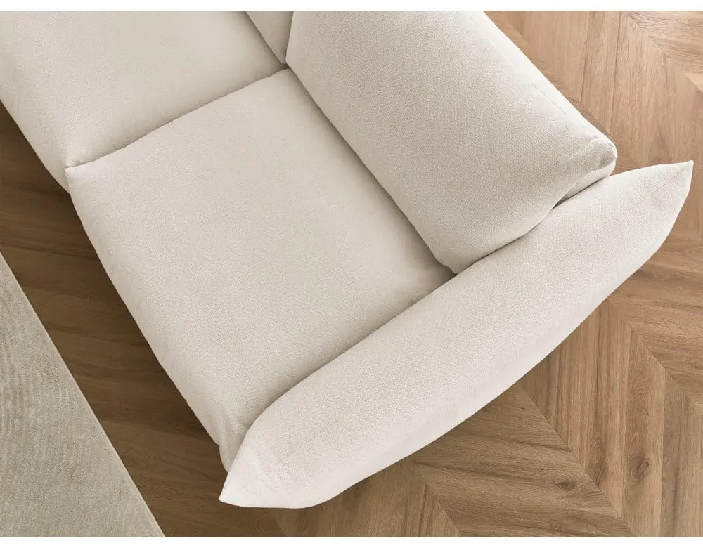 Krémszínű kinyitható kanapé 214 cm Ernest – Bobochic Paris