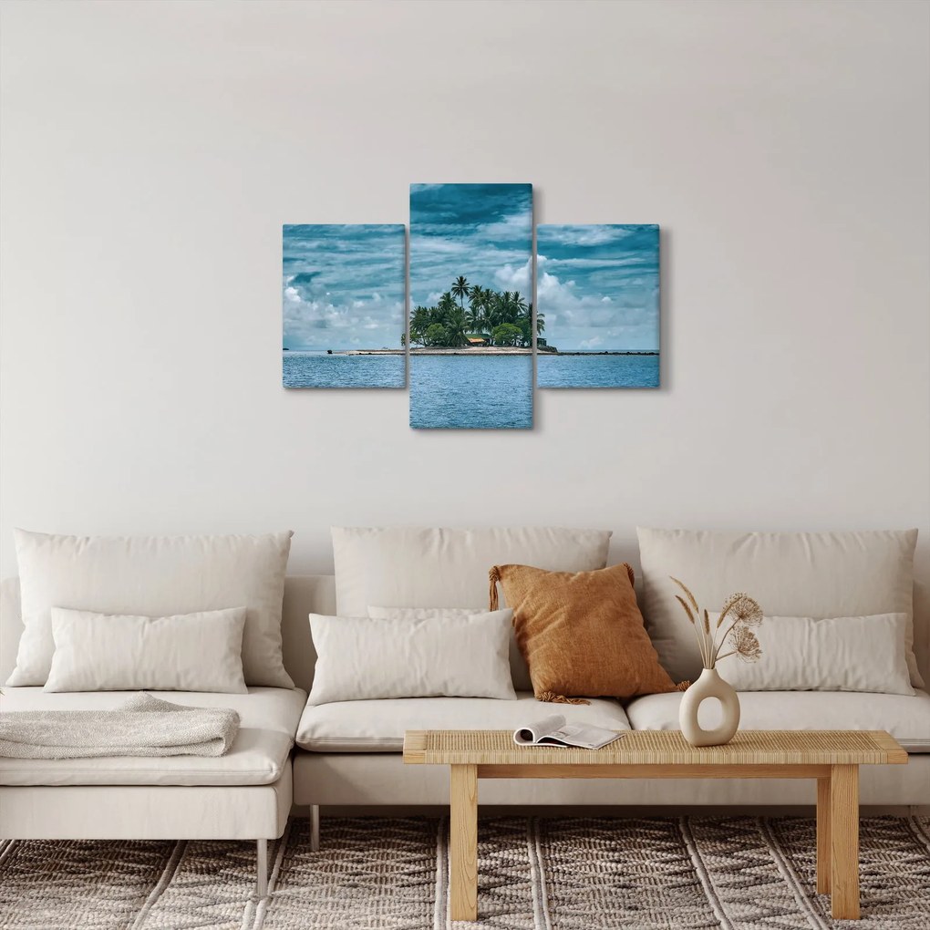 Kép - sziget a tengeren (90x60 cm)