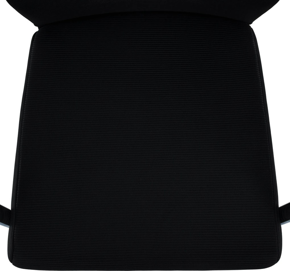 Tárgyalószék, fekete, RAVIL