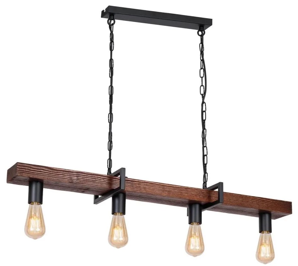 HARD csillár láncon 4xE27/60W/230V, ipari stílusú világítás