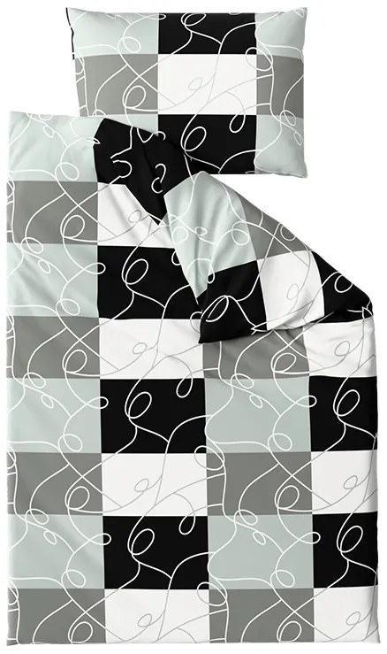 Pamut ágynemű KASPARO BLEND szürke Ágyneműhuzat mérete: 70 x 90 cm | 140 x 200 cm