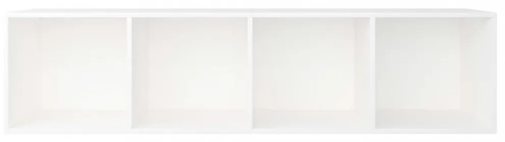 fehér szerelt fa könyv-/TV-szekrény 36 x 30 x 143 cm