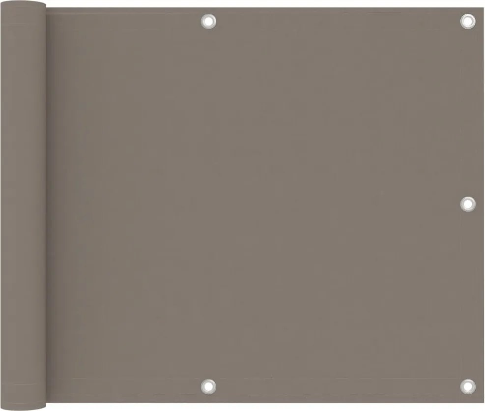 vidaXL tópszínű oxford-szövet erkélyparaván 75 x 300 cm