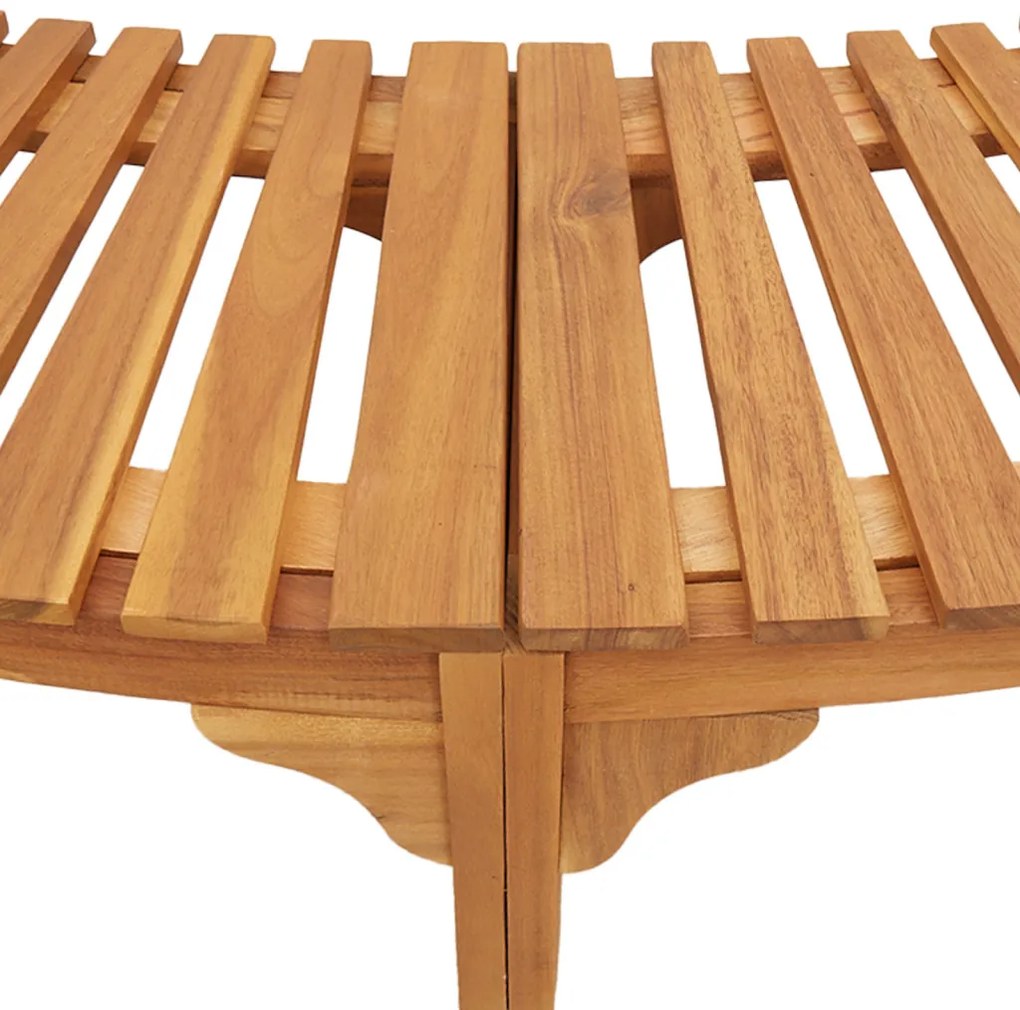 Jakuzzi Környezet Félig Kerek 252x111.5x55.5 cm Tömör Akácfa
