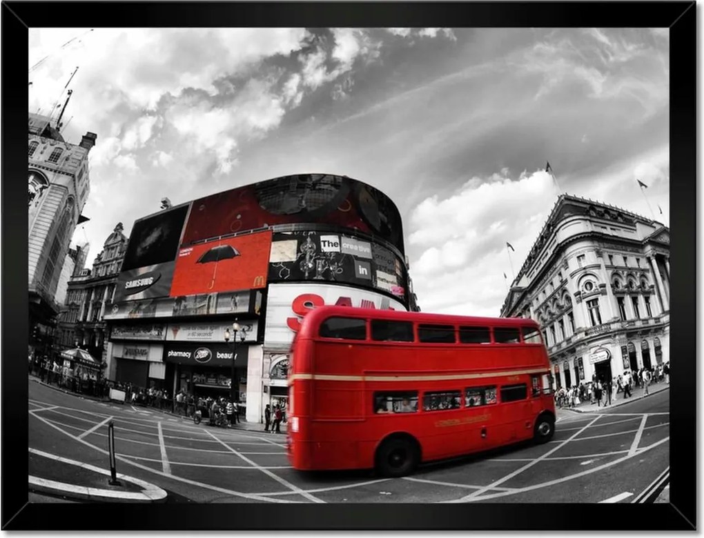 Poszterek keretben 40x30 Vörös London