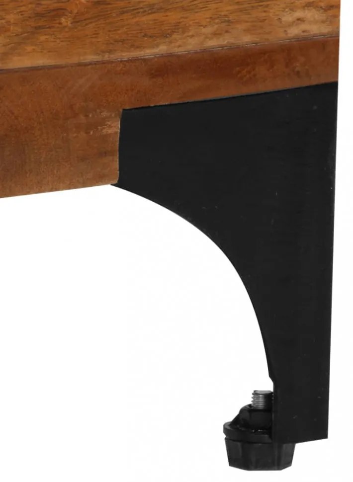tömör újrahasznosított fa TV-szekrény 118 x 35 x 45 cm