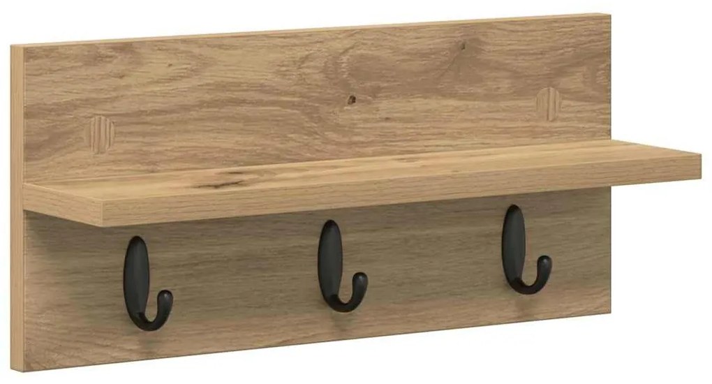 Fali Kabáthorog kézműves tölgy 40 x 10.5 x 18 cm Faanyag