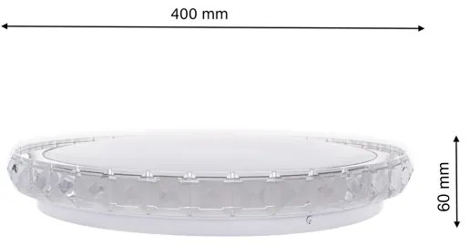 LED állítható fényerejű LAYLA mennyezeti lámpa DO-val 1xLED/26W/230V