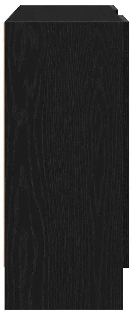 Tálaló Fekete Tölgy 120x30,5x70 cm Mérnöki Fa