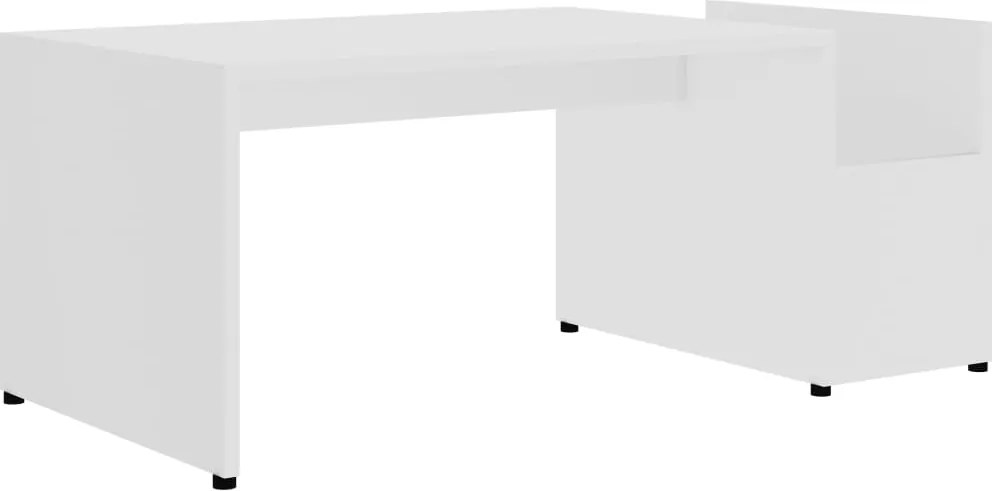 vidaXL fehér szerelt fa dohányzóasztal 90 x 45 x 35 cm