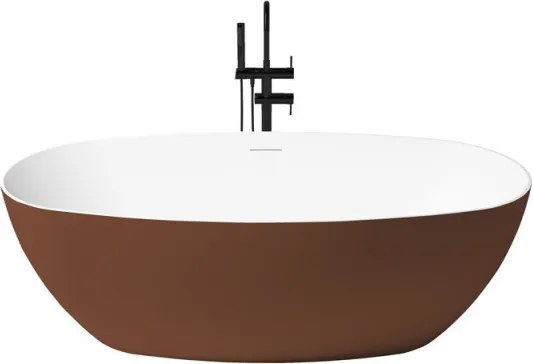 Como szabadonálló kád_80x170_Cobre Metallic/Blanco Brillo