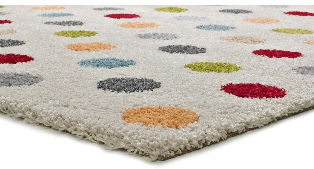 Krémszínű szőnyeg 57x110 cm Norge Dots – Universal